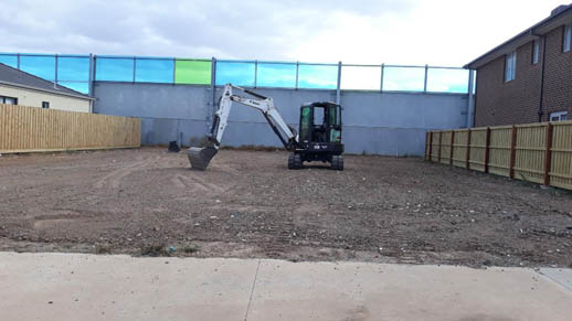 LNJ Excavation site levelling of house block